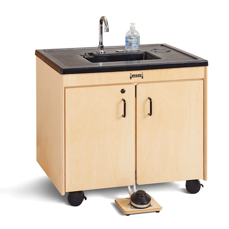 Jonti-Craft Clean Hands Helper Portable Sink-Nonelectric, 26 in. Counter, Plastic Sink 1384JC